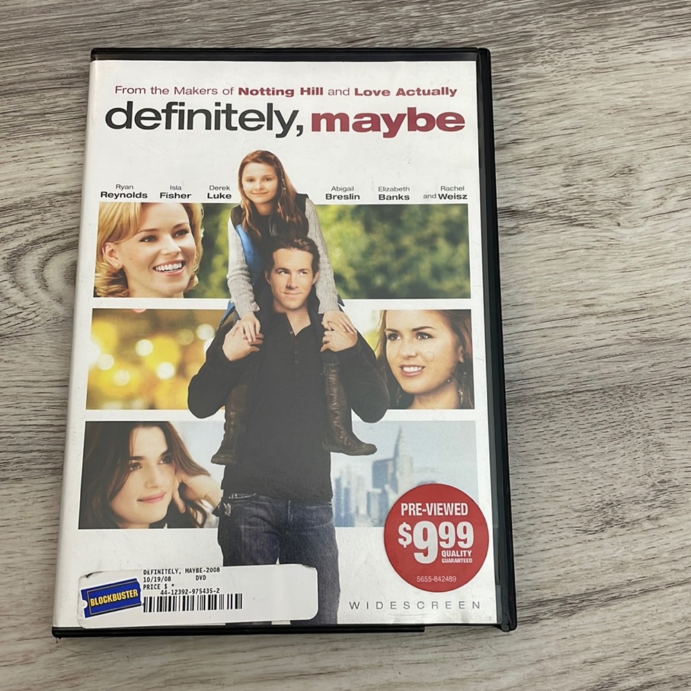 Universal Definitely, Maybe Movie 2008 PG-13 1h 52m Comedy Drama Romance